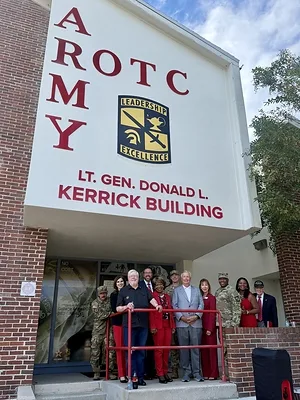 Florida Southern College dedication of the Lt. Gen. Donald L. Kerrick Army ROTC Building Florida Southern College dedication of the Lt. Gen. Donald L. Kerrick Army ROTC Building